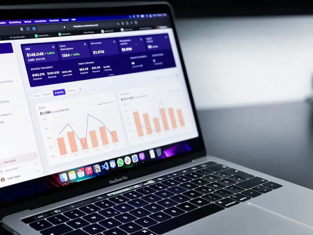 Digital marketing analytics used to track website performance and business growth